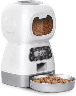 Smart pet feeder with voice recorder and remote control