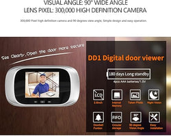 Home security doorbell camera with night vision and monitor.