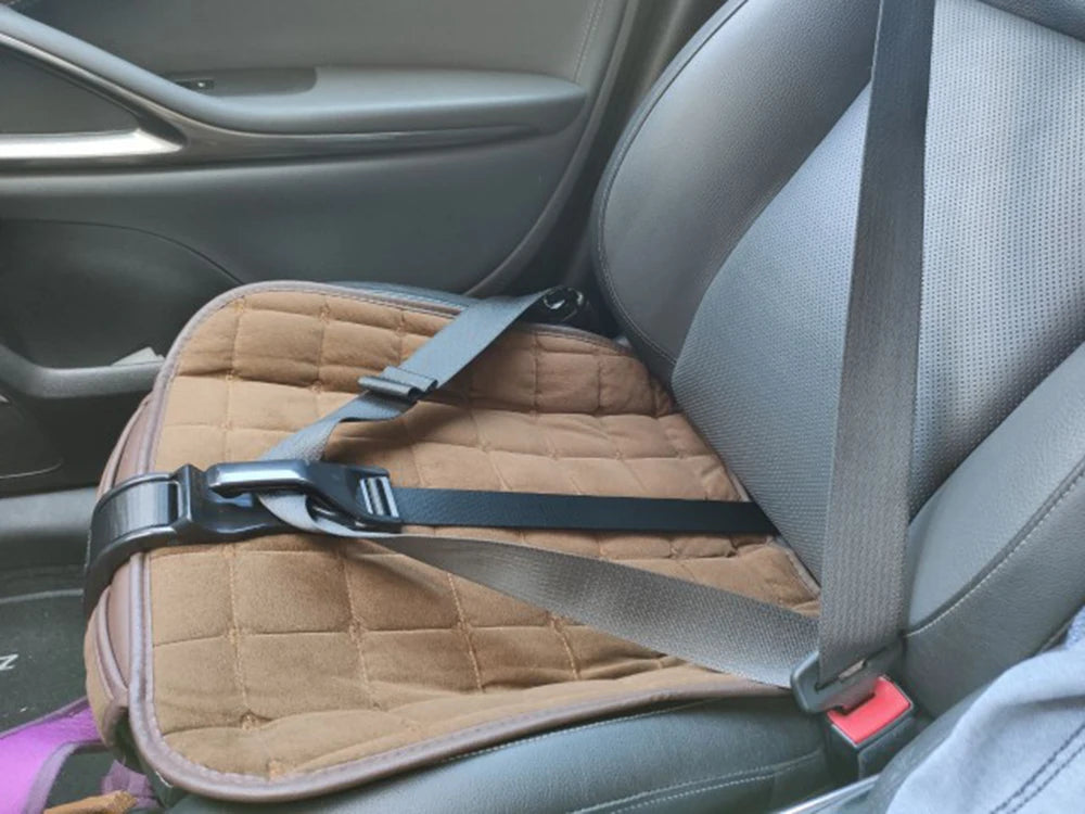 Car seat belt accessory providing belly comfort for pregnant women.