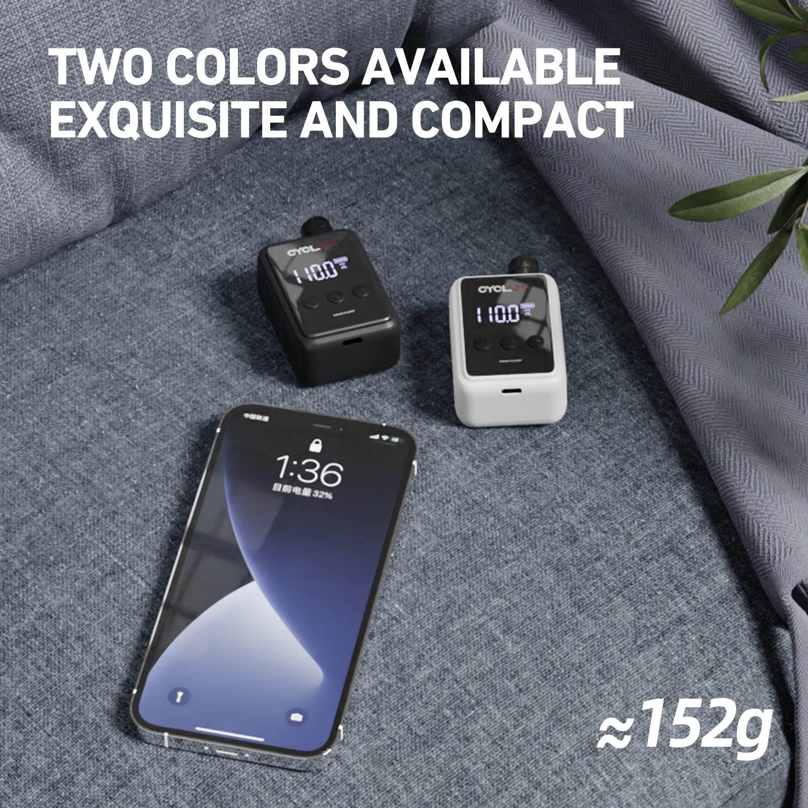 Convenient air pump for fixing flat bike tires