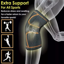 Elastic knee support sleeves for joint protection