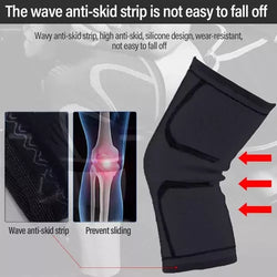 Elastic knee support sleeves for joint protection