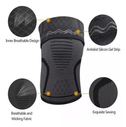 Elastic knee support sleeves for joint protection