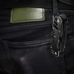 Durable stainless steel multitool pocket knife