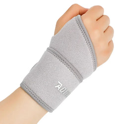 Elastic wrist support for arthritis and pain relief.