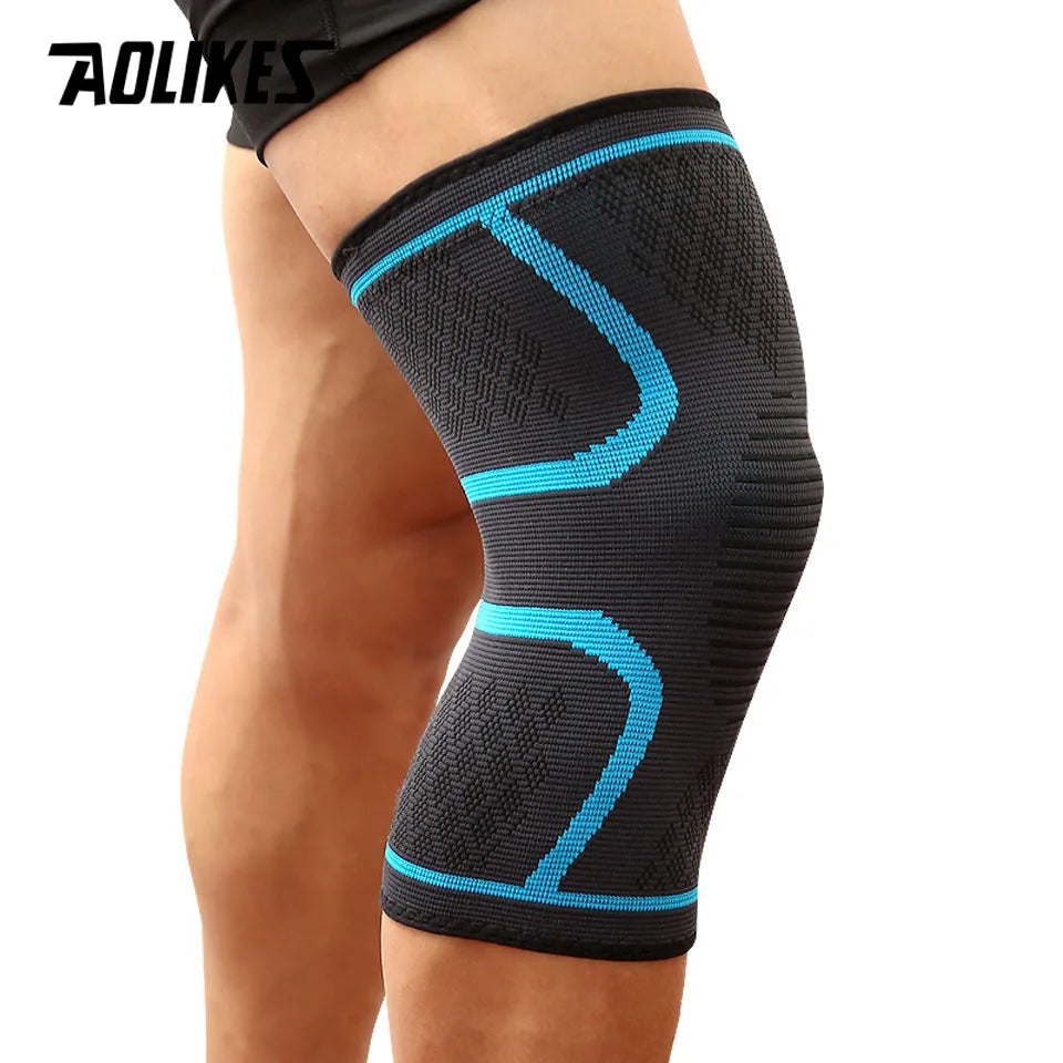 Elastic knee support sleeves for joint protection