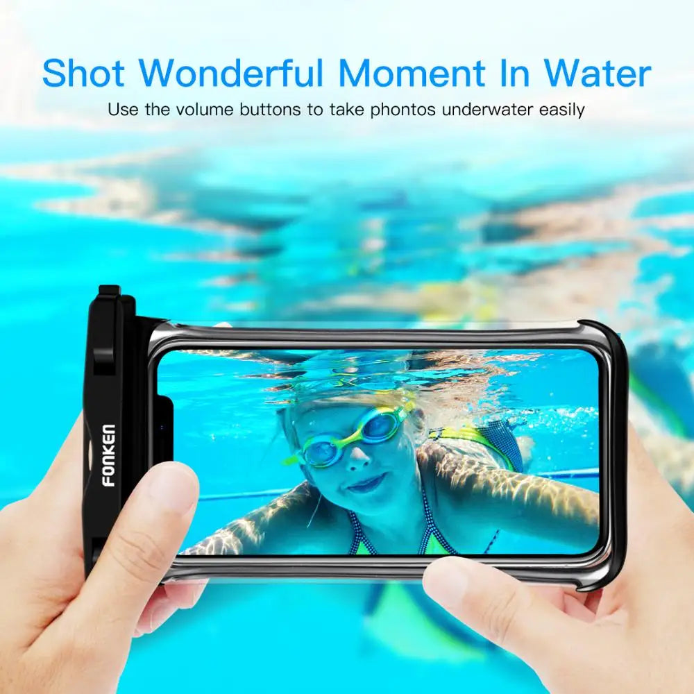 Waterproof phone bag for swimming and rain