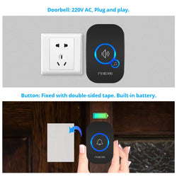 Smart wireless doorbell with motion sensor