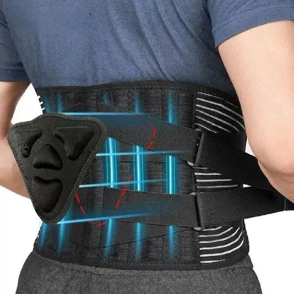 Orthopedic back support with breathable design for posture correction