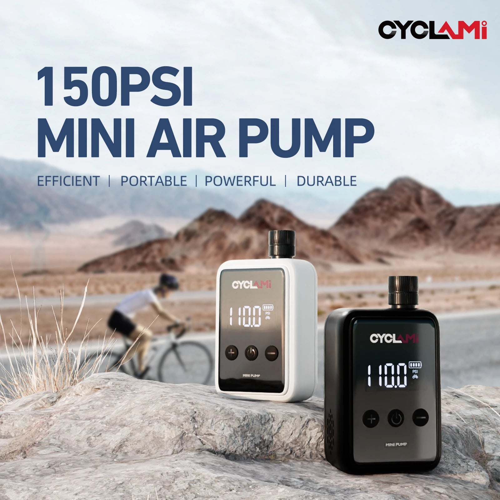 Rechargeable pocket-sized air pump for cycling