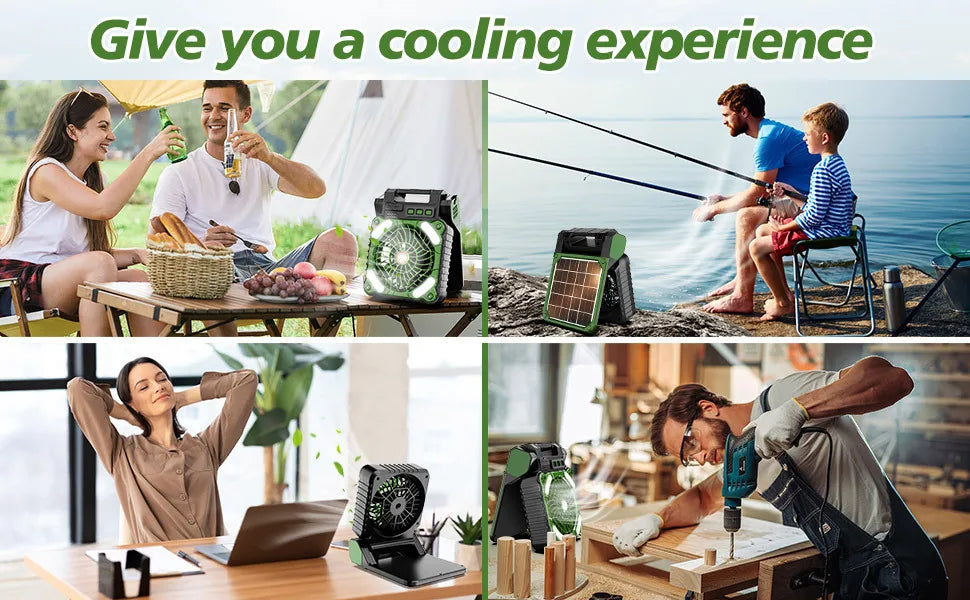 Solar Camping Fan