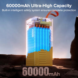 60000mAh power bank for camping and hiking