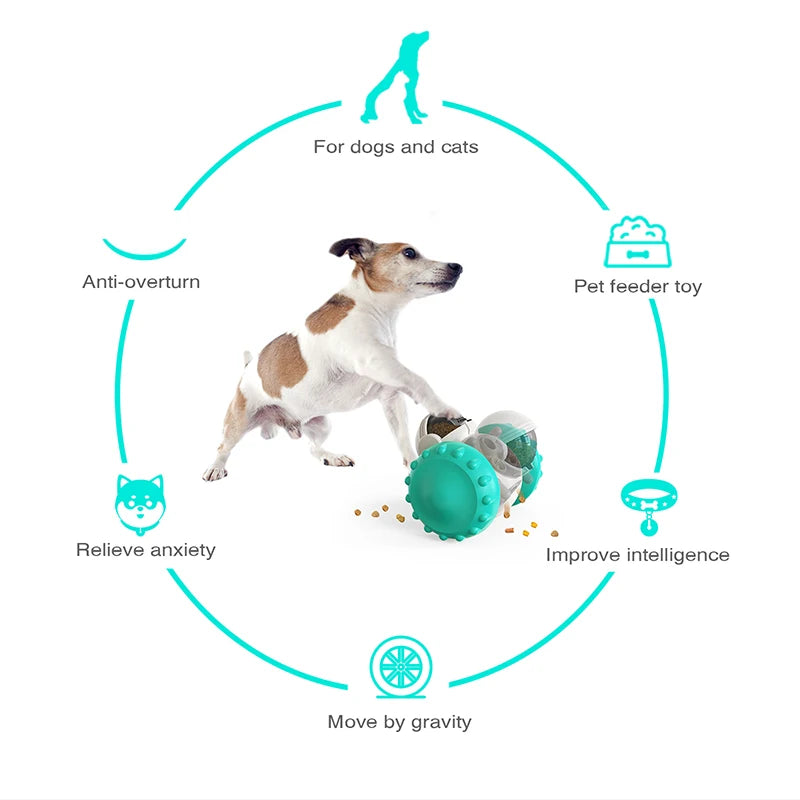 Interactive dog slow feeder toy for safe and fun eating.