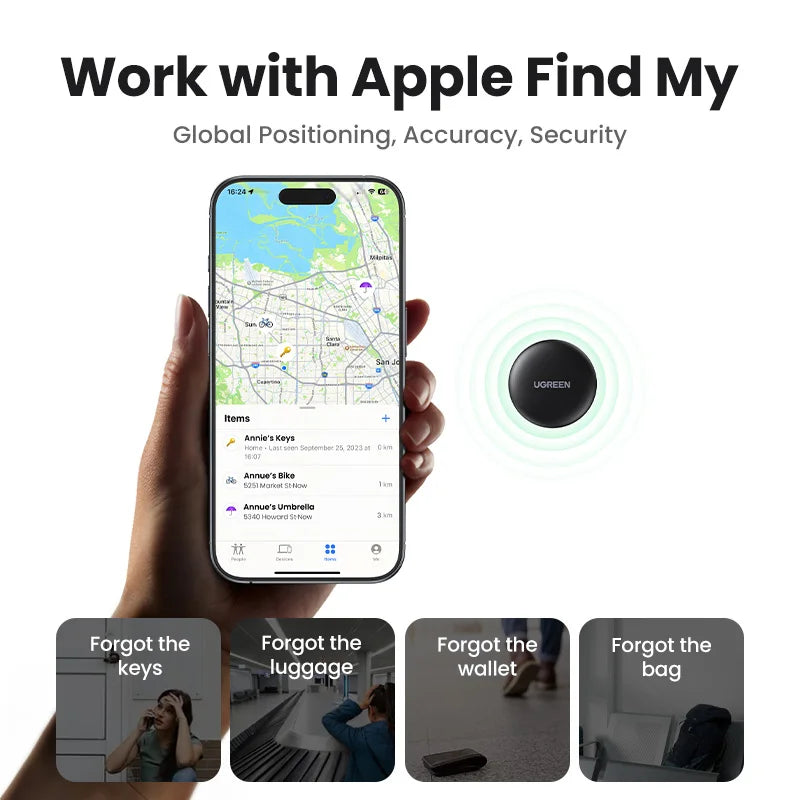 Bluetooth GPS Tracker for locating lost items and pets.