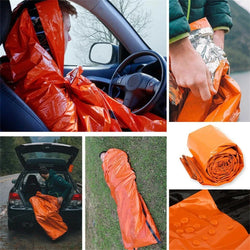 Emergency survival sleeping bag for outdoor safety