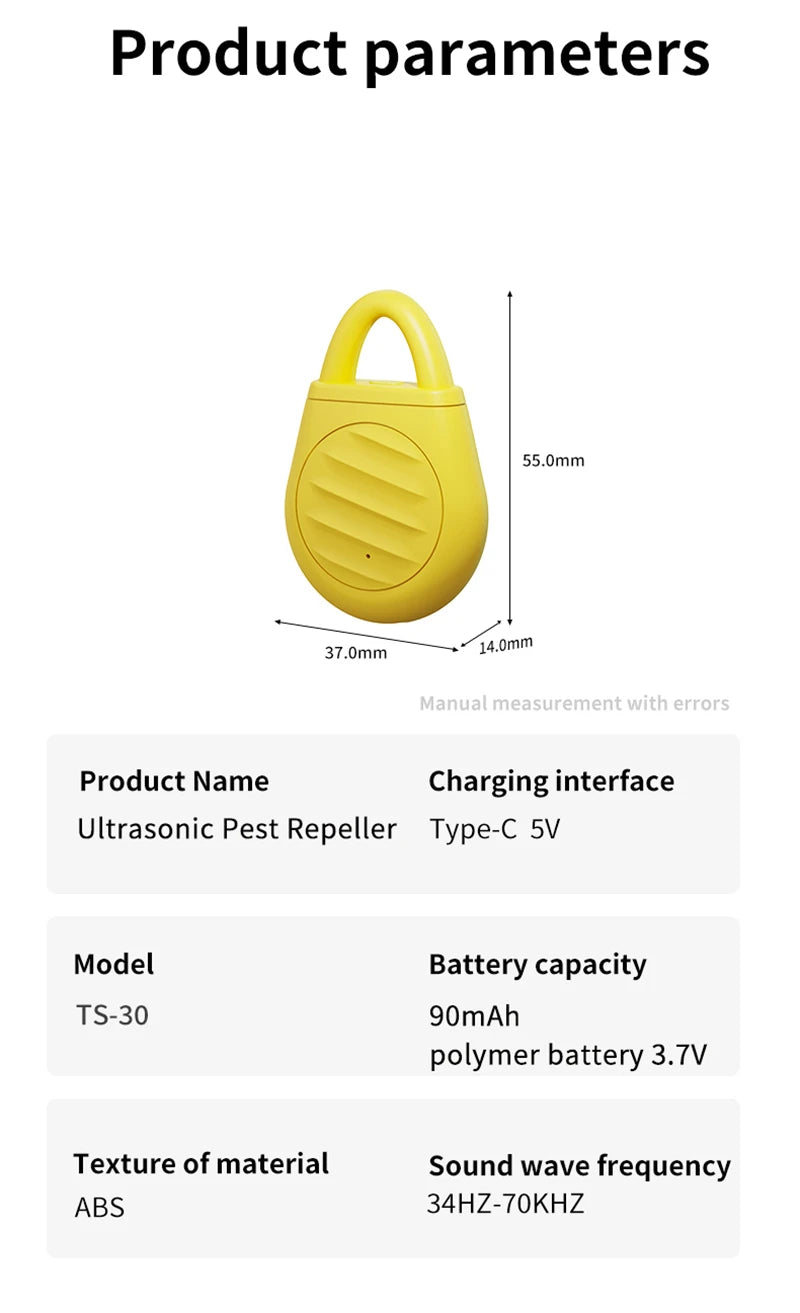 indoor-outdoor Ultrasonic mosquito repellent