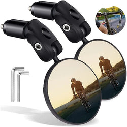 Bicycle rearview mirror on handlebar for safer cycling