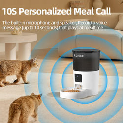 Smart Pet Feeder with Camera for cats and dogs.