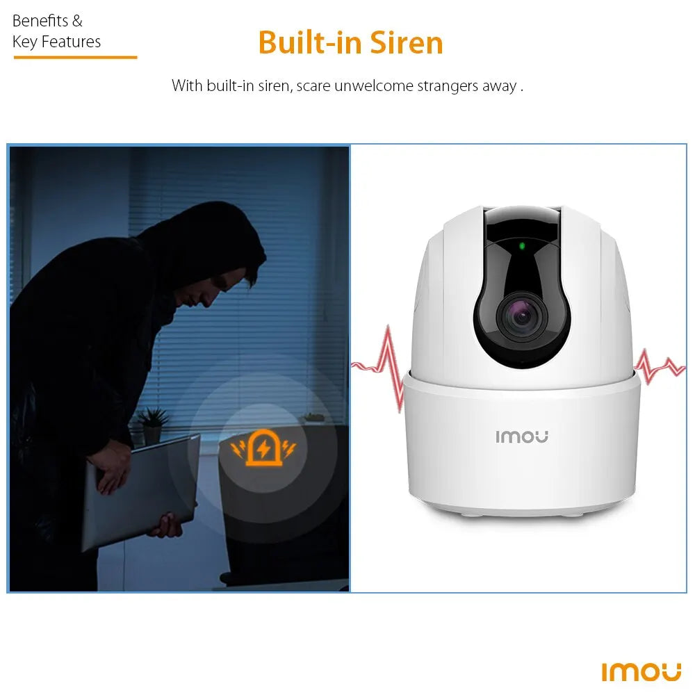 Wifi surveillance camera with night vision and 360° coverage