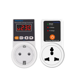 Power surge protector and voltage protection device for homes