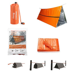 Portable waterproof survival tent, heat-preservative.