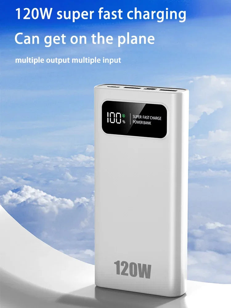 Lenovo 200000mAh Fast Charging Power Bank for iPhone, Xiaomi, Samsung