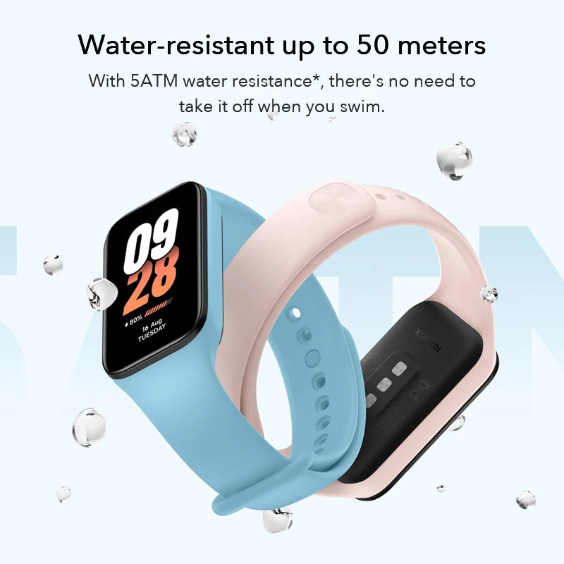 Waterproof Xiaomi Smart Band 8 Active Fitness Tracker