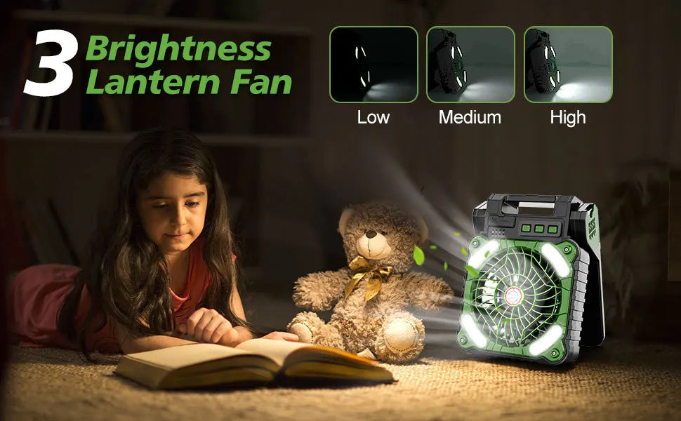 Solar Camping Fan