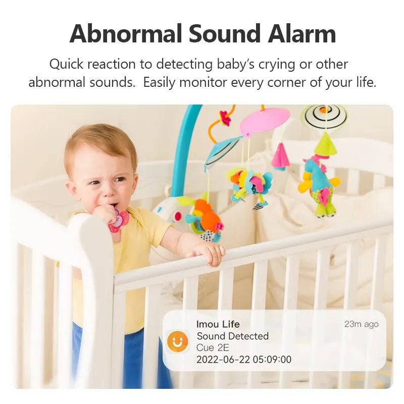 Smart wireless baby monitor with audio and night vision