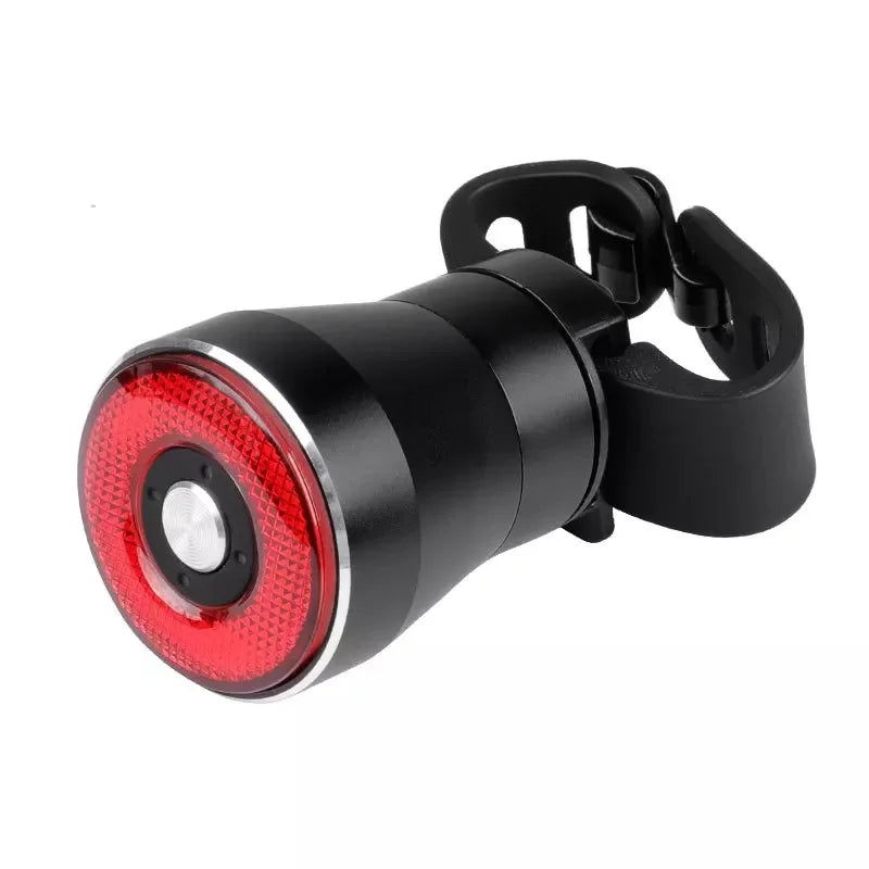 Smart rear LED bicycle light with brake sensing