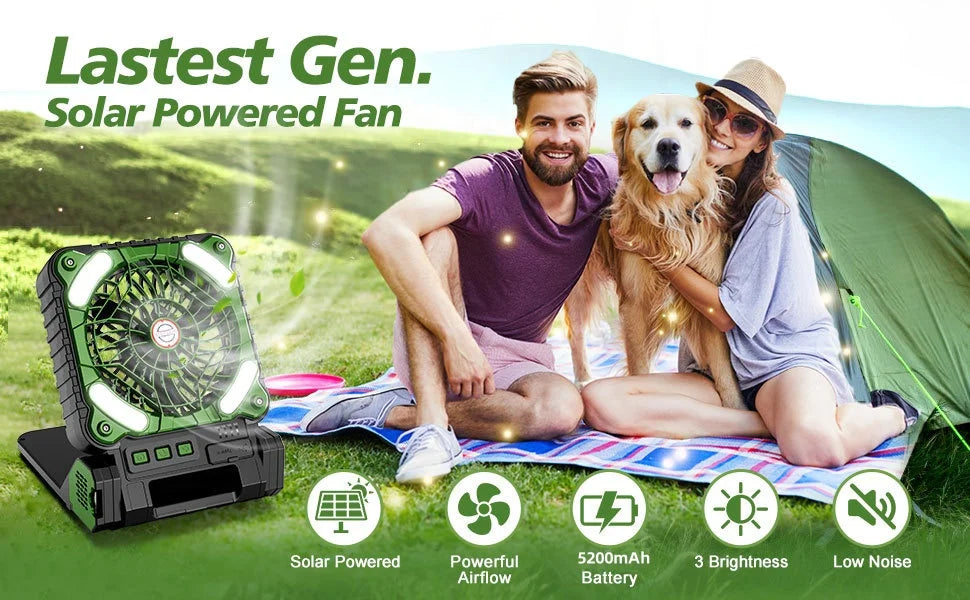 Solar Camping Fan