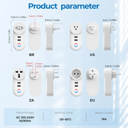 Wifi Smart Plug with USB and Alexa Control