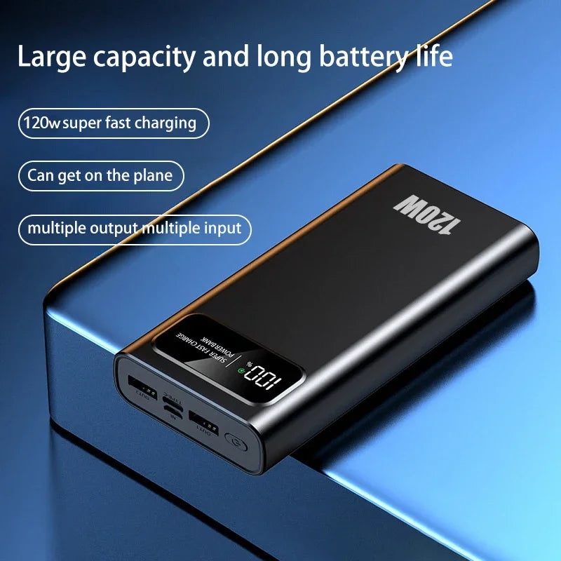 Lenovo 200000mAh Fast Charging Power Bank for iPhone, Xiaomi, Samsung