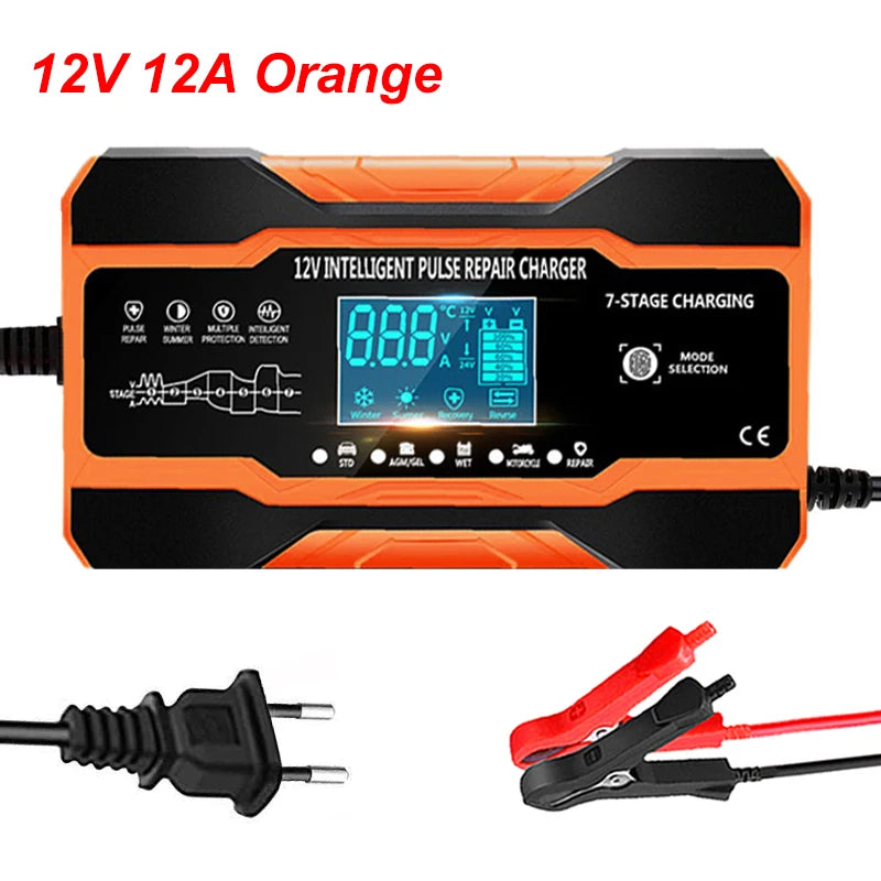 Smart car battery charger for 12V and AGM batteries