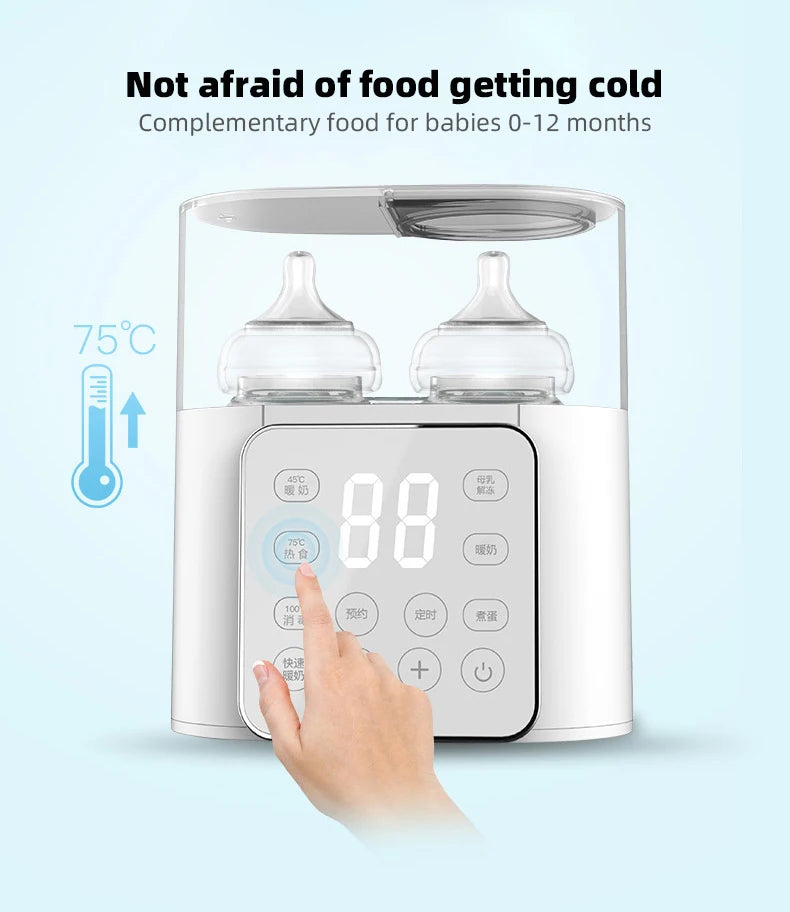 Baby bottle warmer and sterilizer for safe feeding