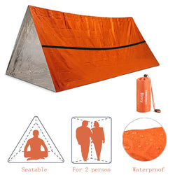 Portable waterproof survival tent, heat-preservative.