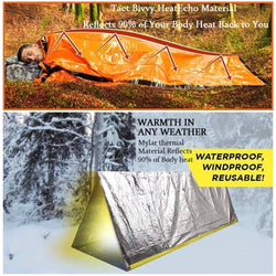 Emergency survival sleeping bag for outdoor safety