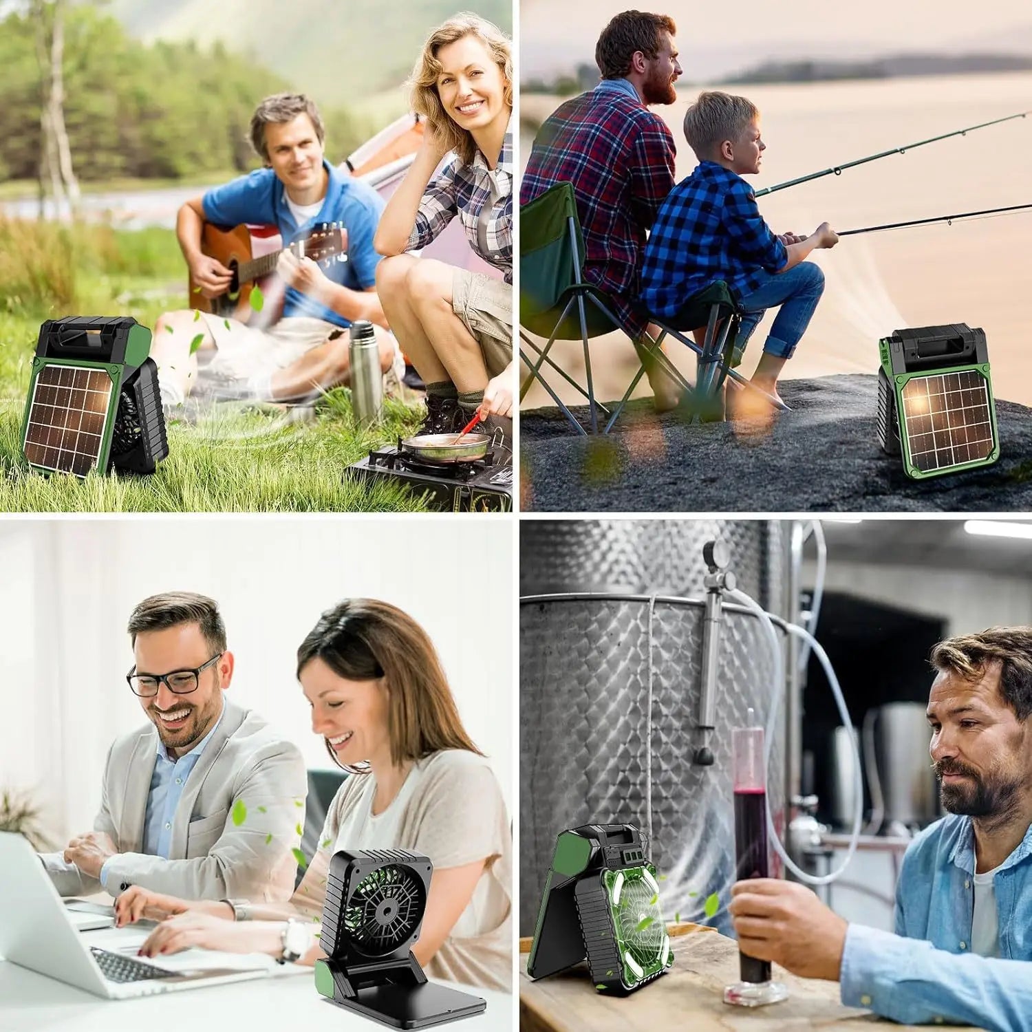 Solar Camping Fan