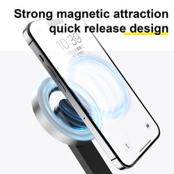 Magnetic selfie stick tripod with Bluetooth for smartphones