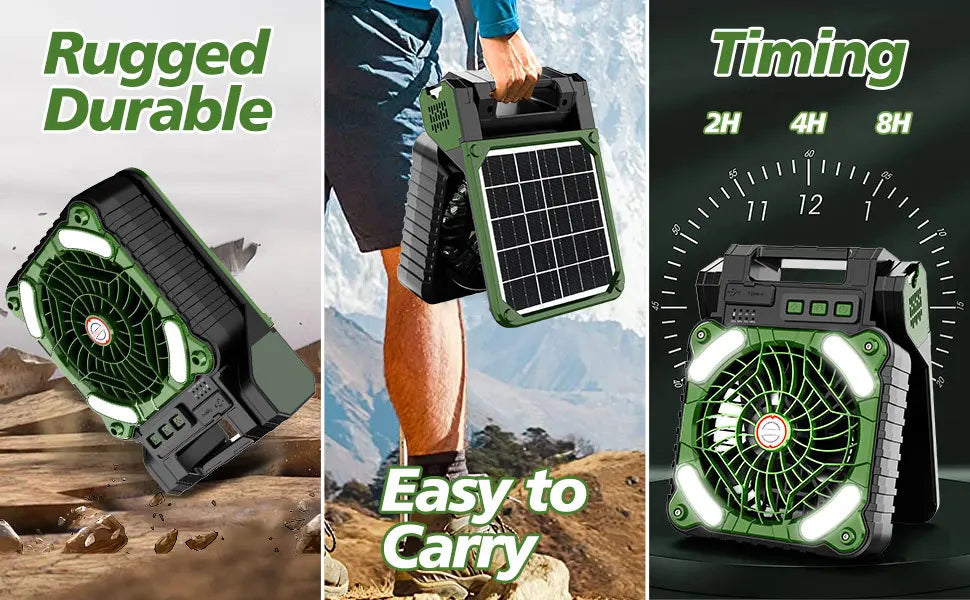 Solar Camping Fan