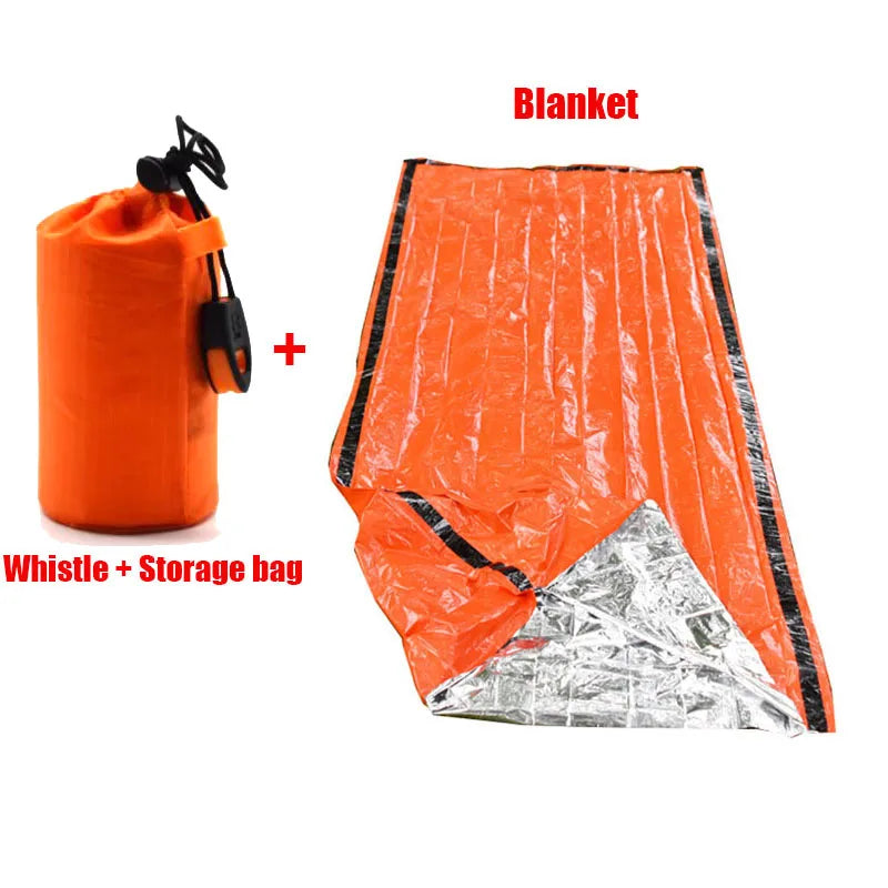 Emergency survival sleeping bag for outdoor safety