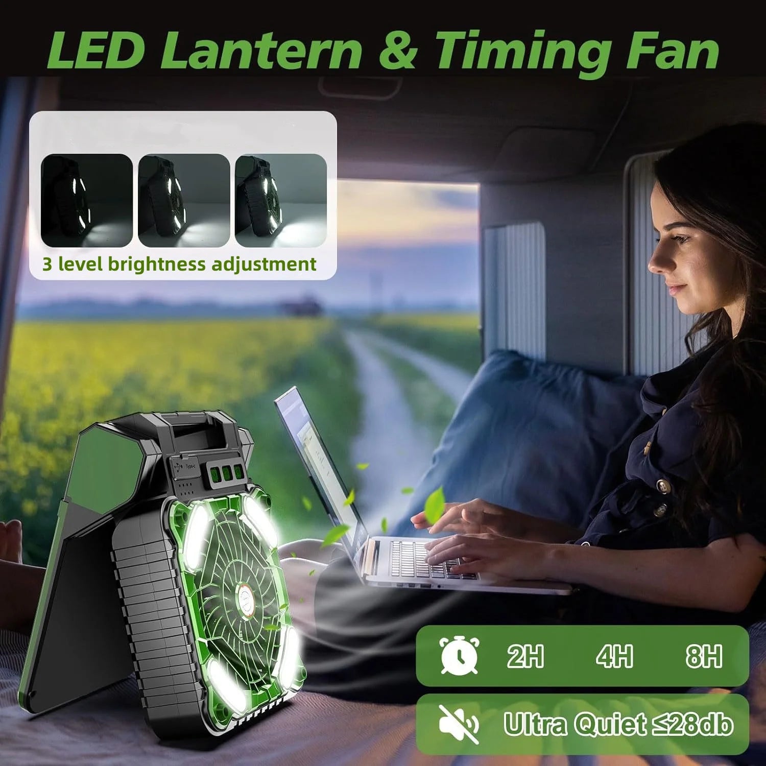Solar Camping Fan