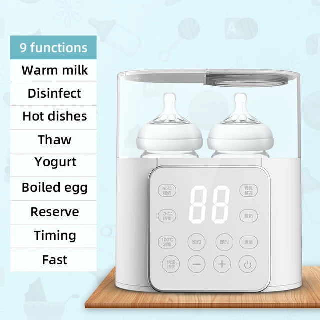 Baby bottle warmer and sterilizer for safe feeding