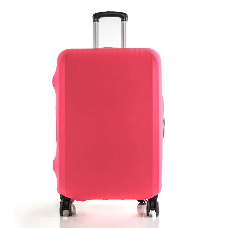 Luggage cover for suitcase, 18-28 inches, stretch fabric.