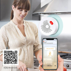 Smart Gas Alarm with Bluetooth and WiFi connectivity for modern homes