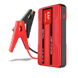 Portable jump starter for petrol and diesel cars.