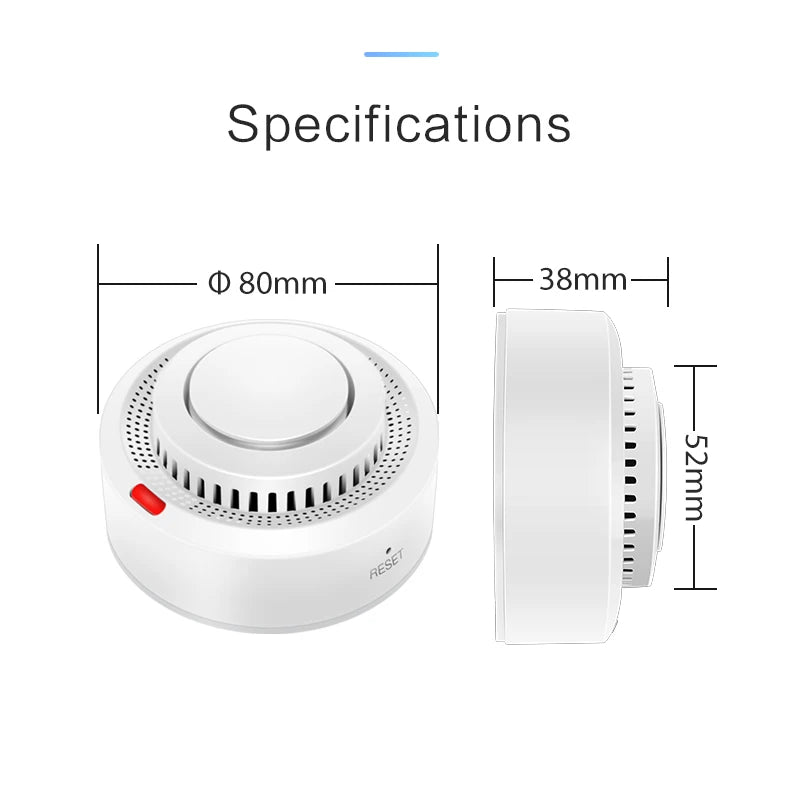 Smart Smoke Alarm Fire Detector integrated with Google Assistant commands